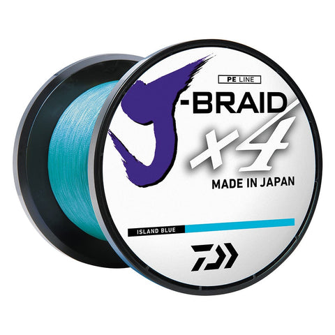 Daiwa Qualifies for Free Shipping Daiwa J-Braid X4 Braided Line Island Blue 15 lb 300 Yards #JB4U15-300IB