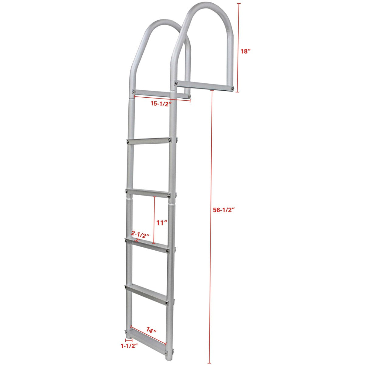 Extreme Max Qualifies for Free Shipping Extreme Max Weld-Free Fixed Dock Ladder 5-Step #3005.4108