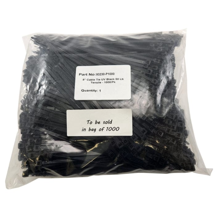 FTZ Industries Qualifies for Free Shipping FTZ Industries 7.562" Cabletie UV Black 50 lb 1000-pk #93230-P1000