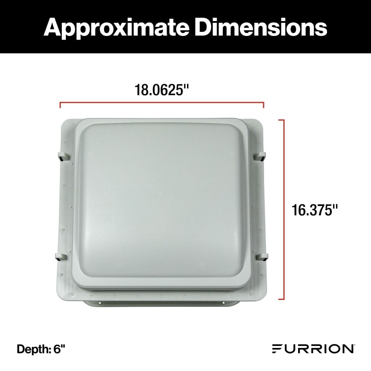 Furrion Qualifies for Free Shipping Furrion Roof Vent Fan with Lid 14" White #2023042193