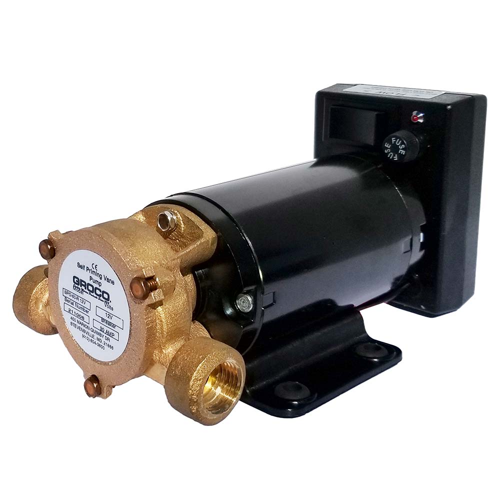 GROCO Not Qualified for Free Shipping GROCO Commercial Duty Reversing Vane Pump 12v #SPO-80-R 12V