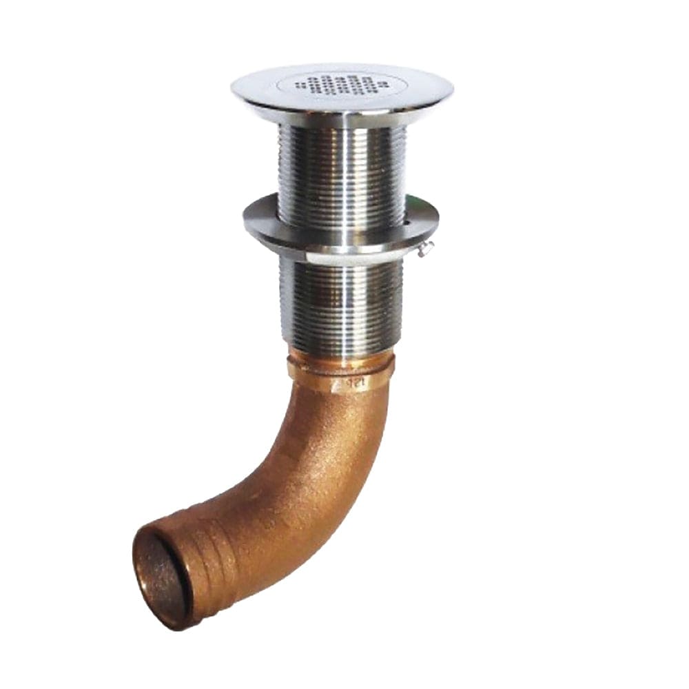 GROCO Qualifies for Free Shipping GROCO Deck Scupper 45-Degree 1-1/4" Hose Connection #SCUS-1245