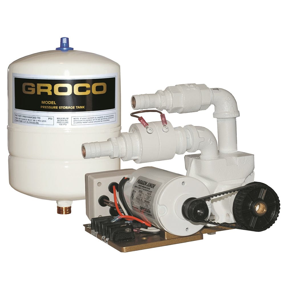 GROCO Qualifies for Free Shipping GROCO Paragon Junior 24v Water Pressure System 1 Gallon Tank #PJR-A 24V