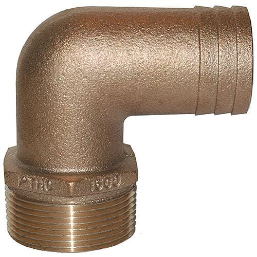 GROCO Qualifies for Free Shipping GROCO Pipe Thread to Hose 90-Degree Standard Flow Fitting #PTHC1000