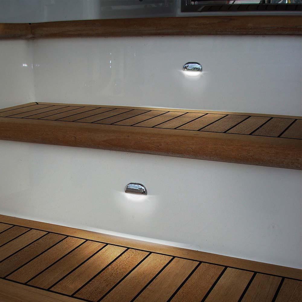 Hella Marine Qualifies for Free Shipping Hella Marine Apelo RGB Step Lamp White Plastic #958126531