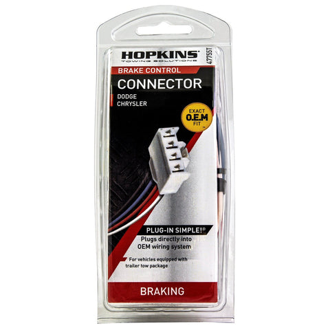 Hopkins Qualifies for Free Shipping Hopkins Plug-In Simple Brake Control Connector fits Dodge 97-10 #47755T