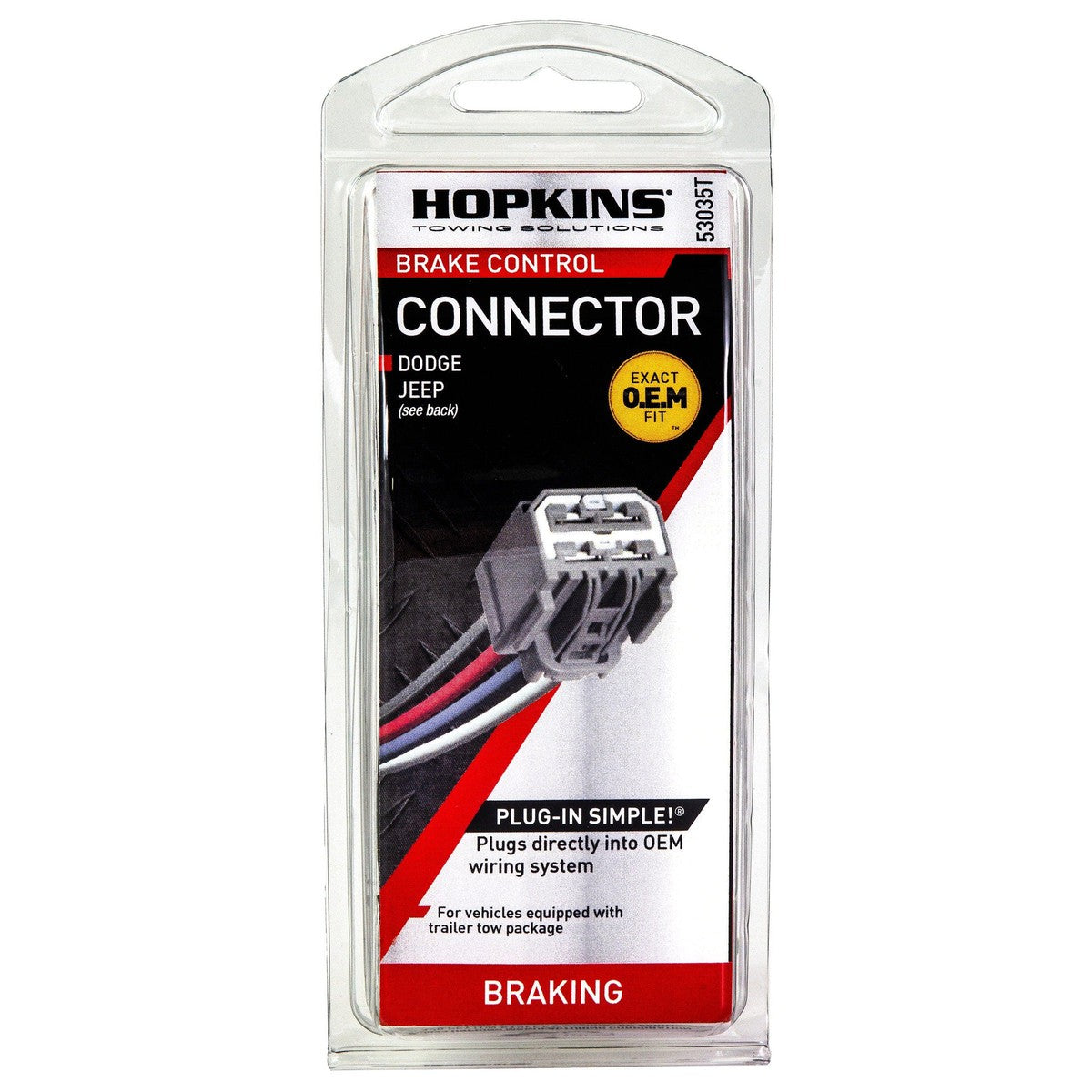 Hopkins Qualifies for Free Shipping Hopkins Plug-In Simple Brake Control Connector fits Dodge Durango 2011 #53035T