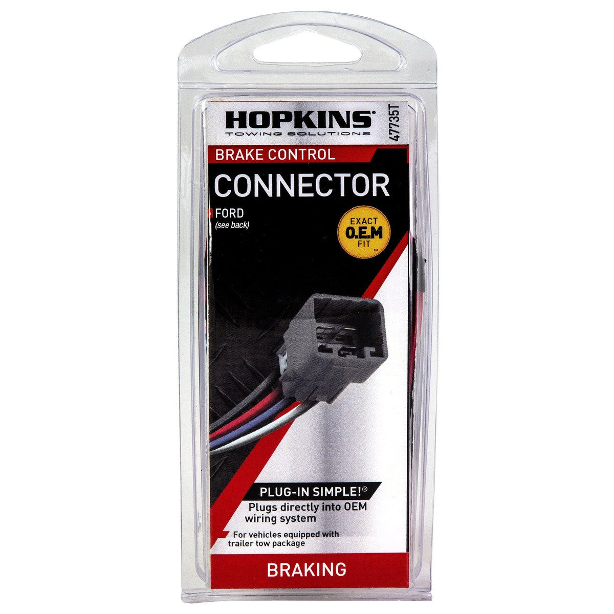 Hopkins Qualifies for Free Shipping Hopkins Plug-In Simple Brake Control Connector fits Ford 05-10 #47735T