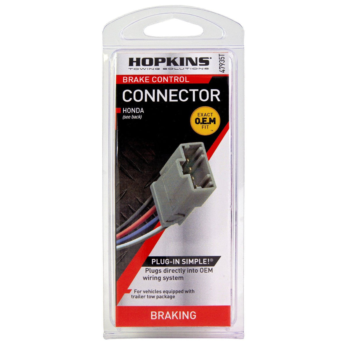 Hopkins Qualifies for Free Shipping Hopkins Plug-In Simple Brake Control Connector�for Honda 06-10 #47935T
