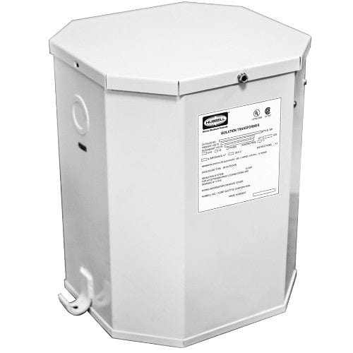 Hubbell Truck Freight - Not Qualified for Free Shipping Hubbell 15 KVA Isolation Transformer 60hz White #HBL50AITW