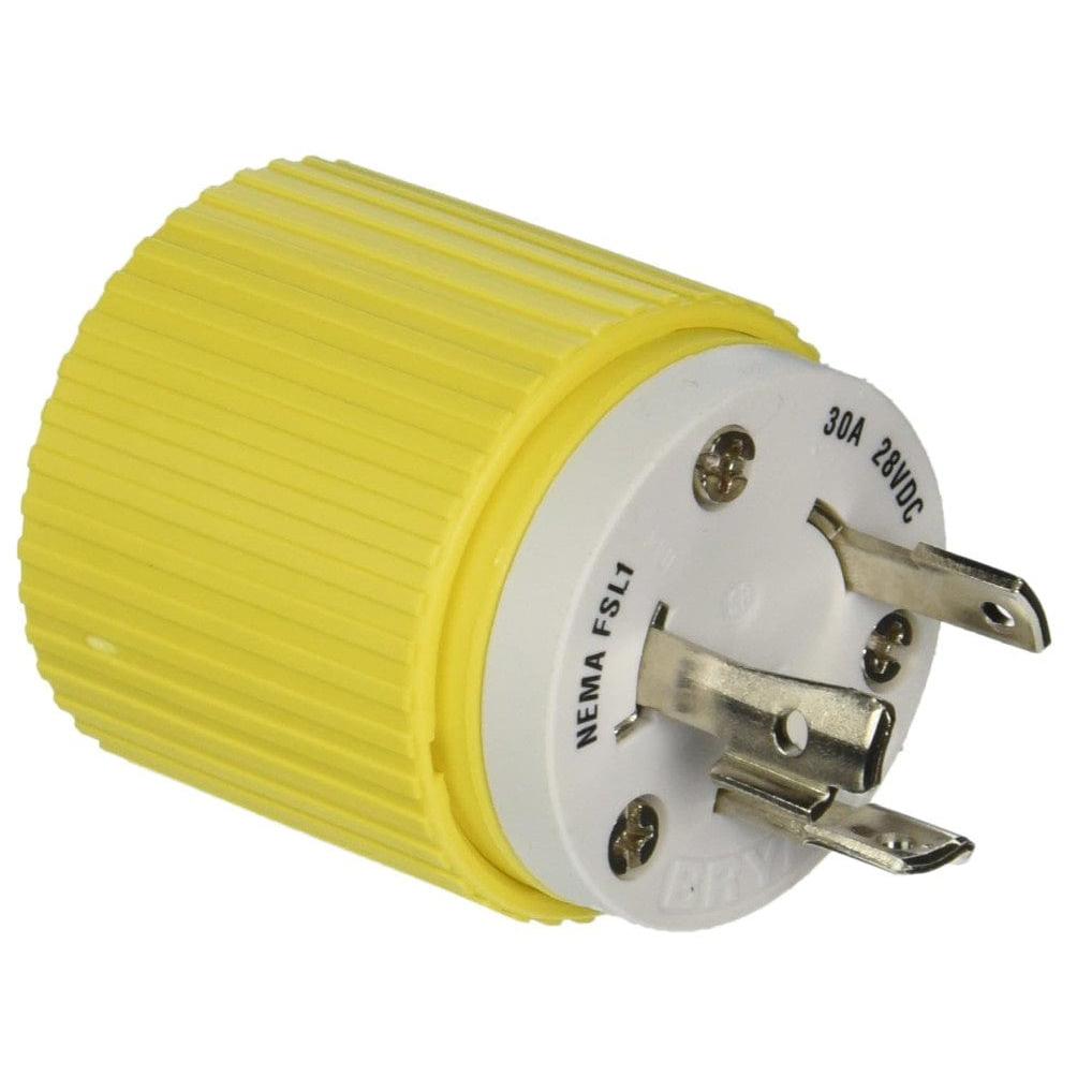 Hubbell Qualifies for Free Shipping Hubbell 30a 28v DC Locking Male Plug #HBL328DCP