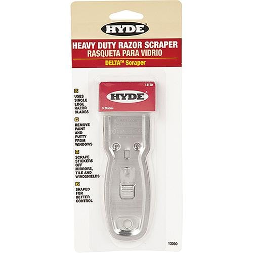 Hyde Tools Qualifies for Free Shipping Hyde Tools HD Glass Scraper with 5 Blades #13050