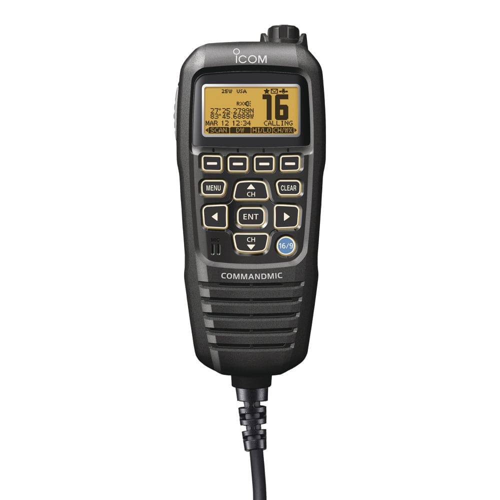 Icom Qualifies for Free Shipping Icom HM195 Command Mic IV with Yellow Backlit LCD Black #HM195B 41 EXP