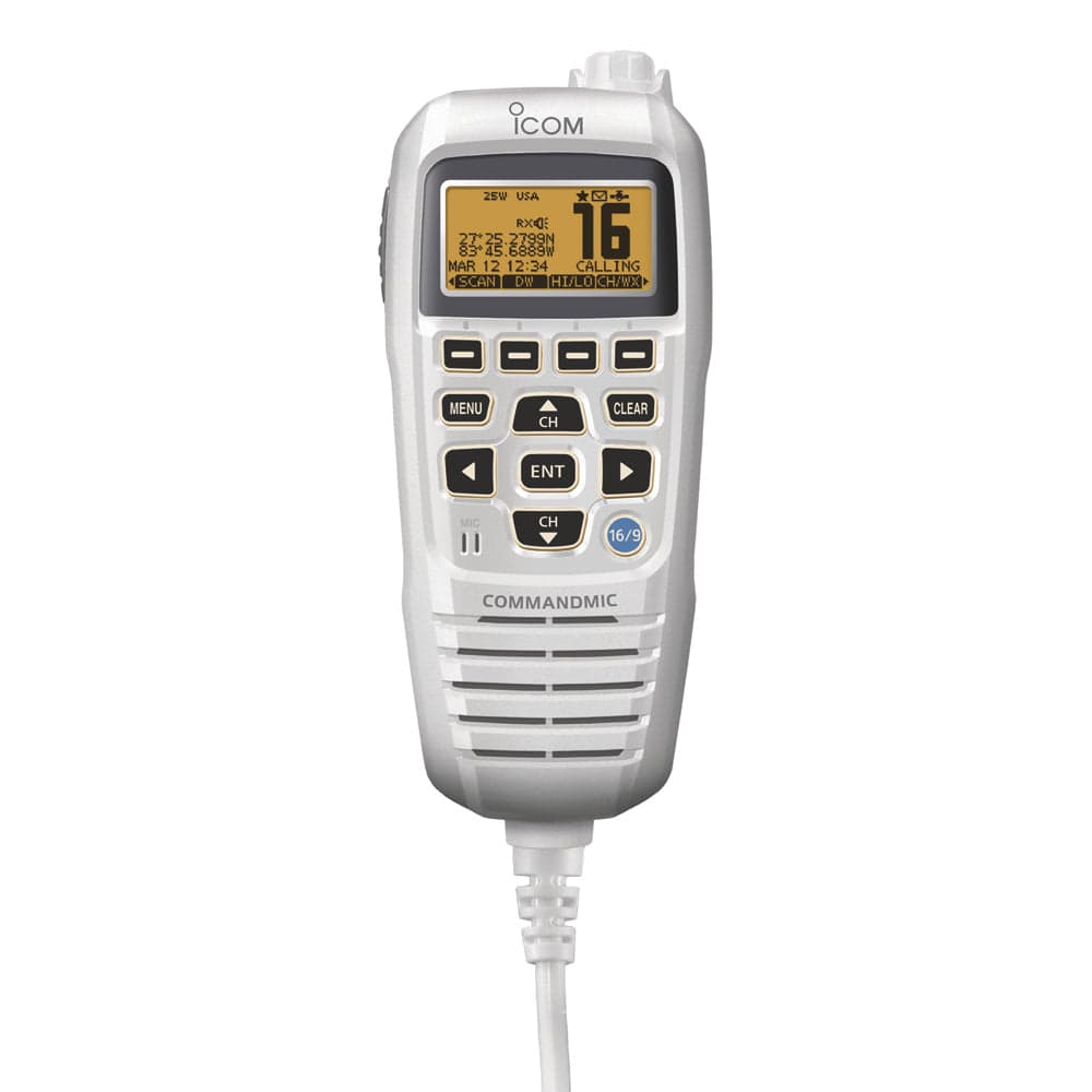 Icom Qualifies for Free Shipping Icom HM195 Command Mic IV with Yellow Backlit LCD Super White #HM195SW 42 EXP