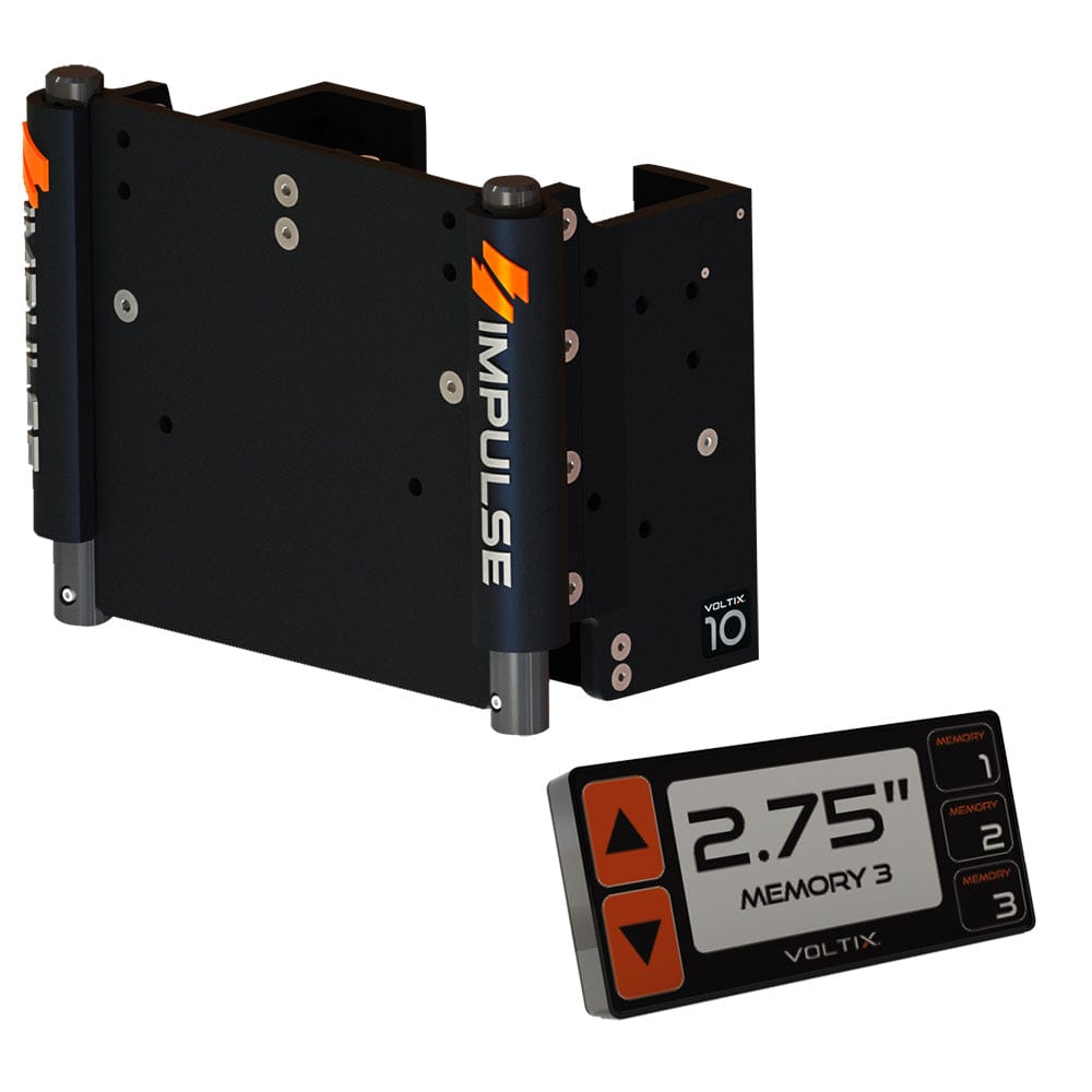 IMPULSE Not Qualified for Free Shipping IMPULSE XL Jack Plate 10" Black Anodize with Smart Control #75071-B