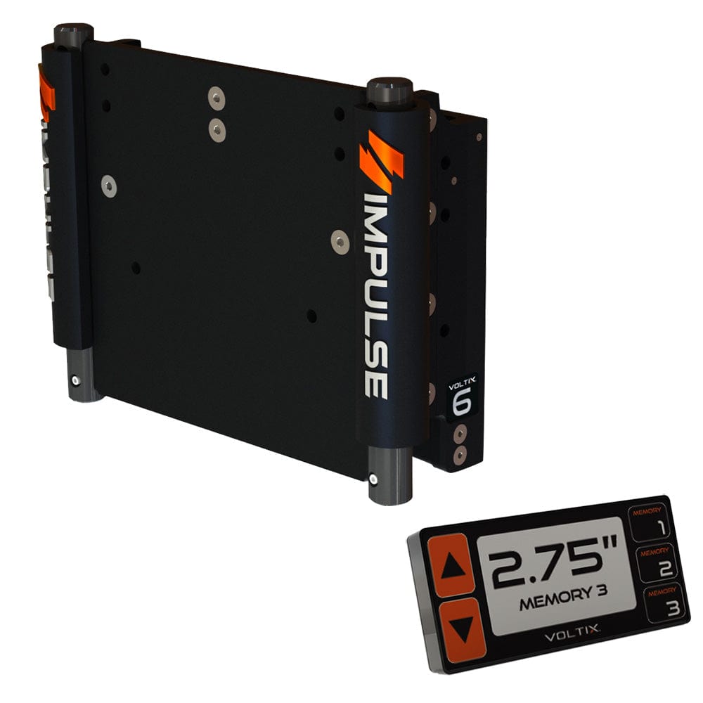 IMPULSE Not Qualified for Free Shipping IMPULSE XL Jack Plate 6" Black Anodize with Smart Control #75051-B