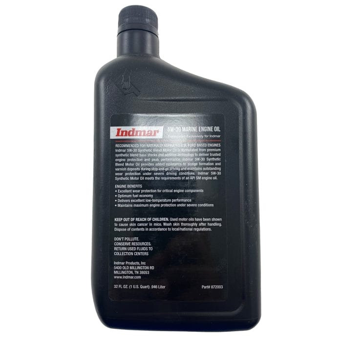 Indmar Qualifies for Free Shipping Indmar 5W30 Synthetic Blend Marine Oil Quart #872003-1