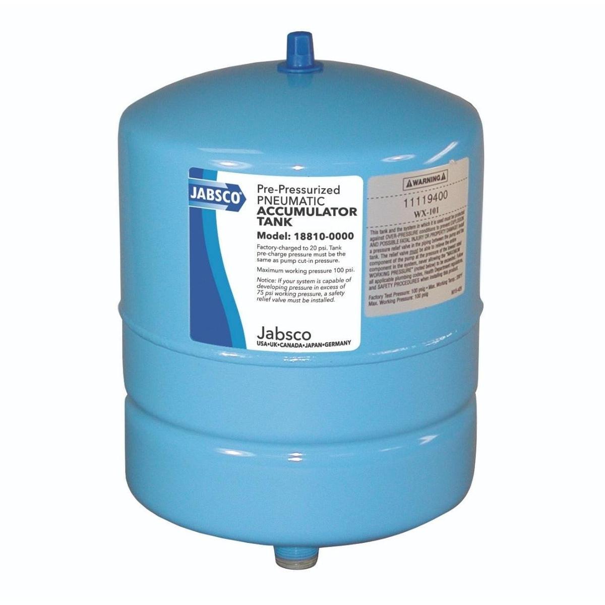 Jabsco Qualifies for Free Shipping Jabsco 2 Gallon Pressurized Accumulator Tank #18810-0000