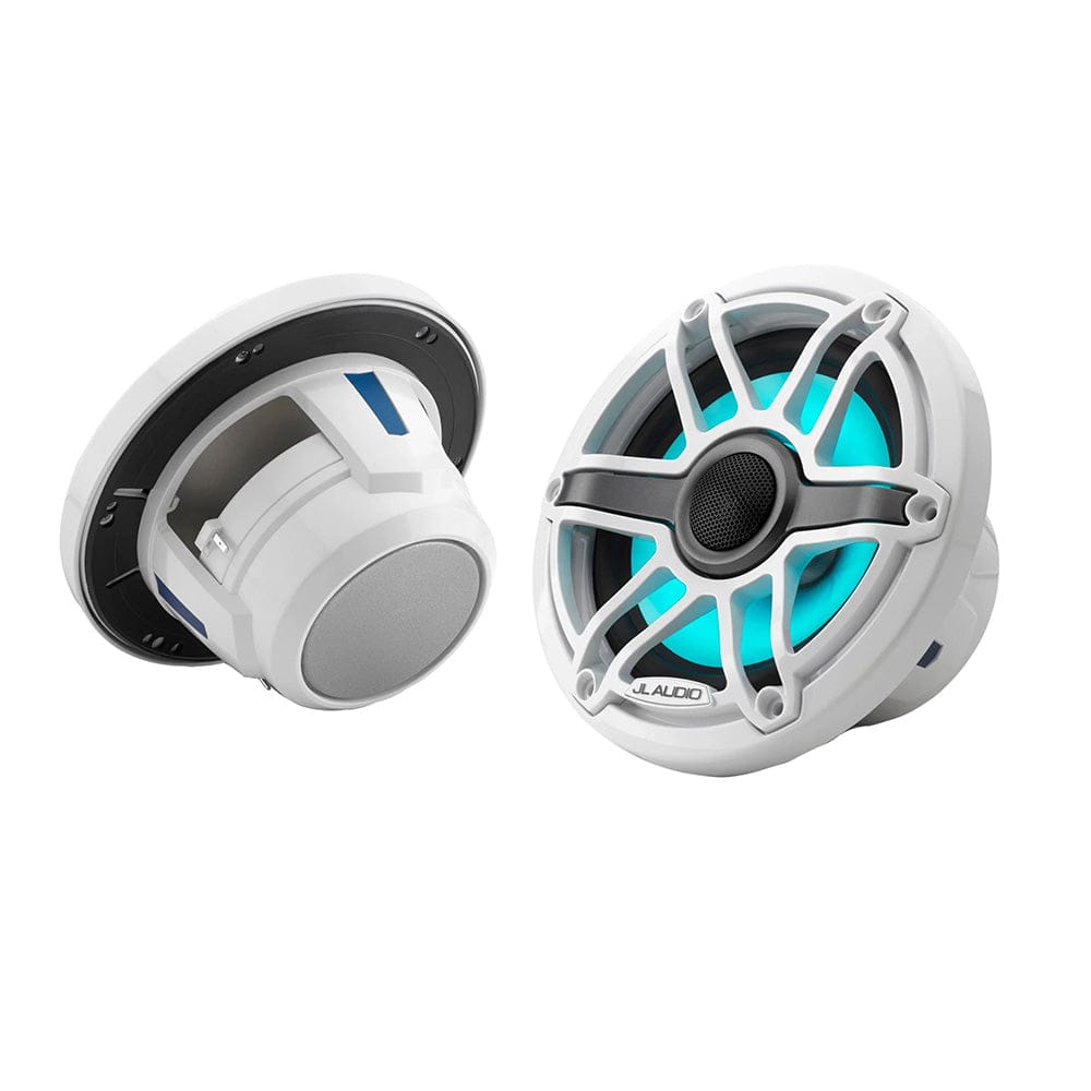 JL Audio Qualifies for Free Shipping JL Audio M6 6.5" Coaxial Speakers White Sport Grille with RGB LED #010-03093-00
