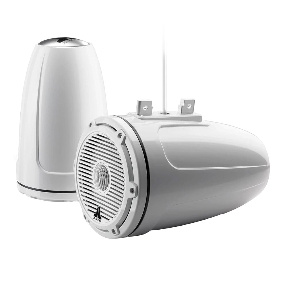 JL Audio Qualifies for Free Shipping JL Audio M6 7.7" Enclosed Tower Speakers White Classic Grille #010-03856-00