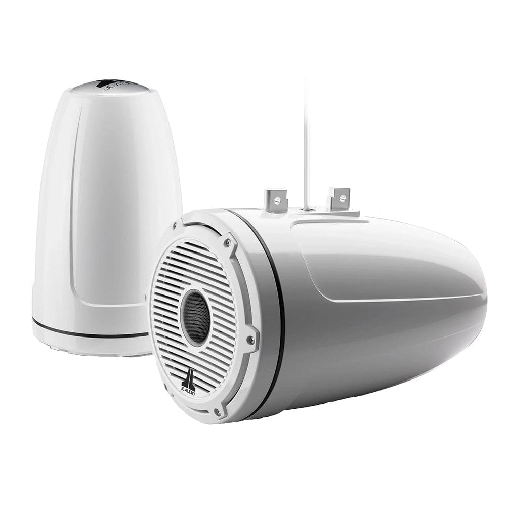 JL Audio Qualifies for Free Shipping JL Audio M6 8.8" Enclosed Tower Speakers White Classic Grille Black Tweeter #010-03280-00