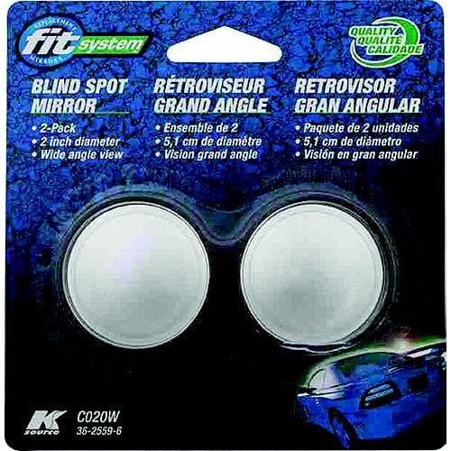 K-Source Qualifies for Free Shipping K-Source Stick On Mirror 2" Round, 2pcs #C020W