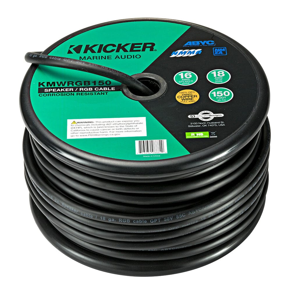 KICKER Qualifies for Free Shipping KICKER 150' 16 AWG Speaker Wire & 18 AWG RGB Wire #46KMWRGB150