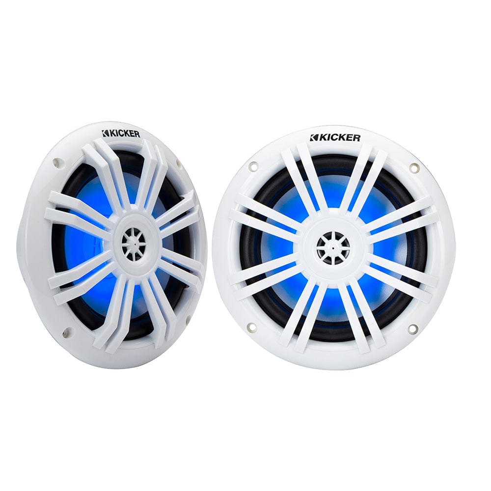KICKER Qualifies for Free Shipping KICKER KM60 6.5" Marine Coaxial Speakers with 1/2" #49KM604WL
