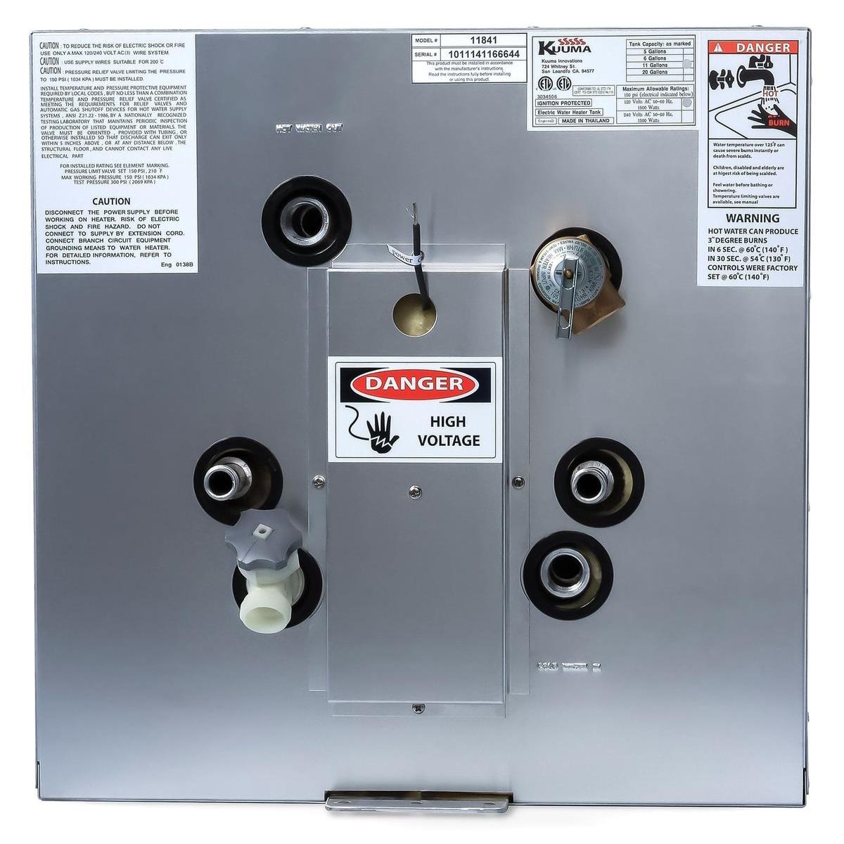 Kuuma Products Oversized - Not Qualified for Free Shipping Kuuma Products 11 Gallon Water Heater 120v #11841