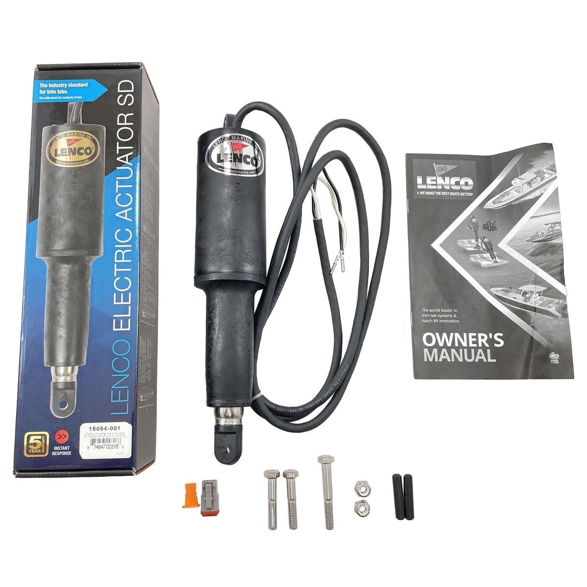 Lenco Marine Qualifies for Free Shipping Lenco 12v 2-1/4" Stroke Actuator with 6' Wire #15054-001