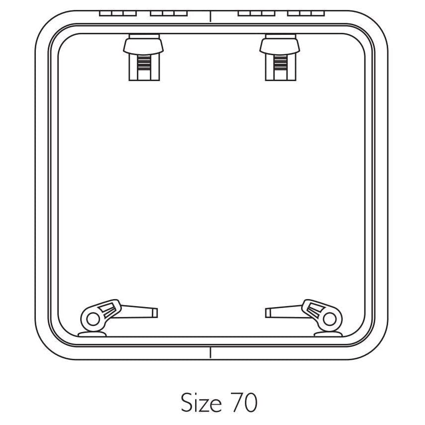 Lewmar Qualifies for Free Shipping Lewmar Size 70 Medium Profile Hatch Flange Base #39970020