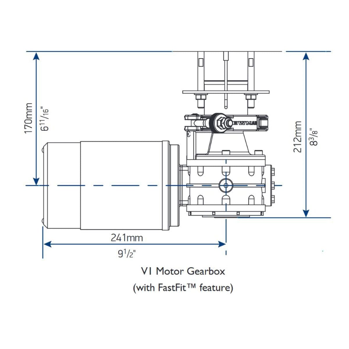 Lewmar Oversized - Not Qualified for Free Shipping Lewmar V1 Vertical Windlass #6671011108-138