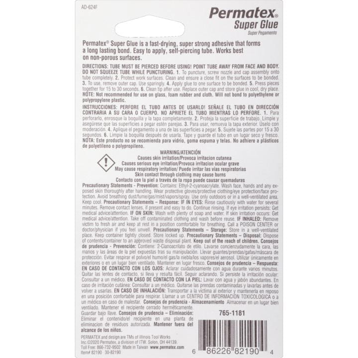 Loctite-Permatex Qualifies for Free Shipping Loctite-Permatex Super Glue 2g #82190