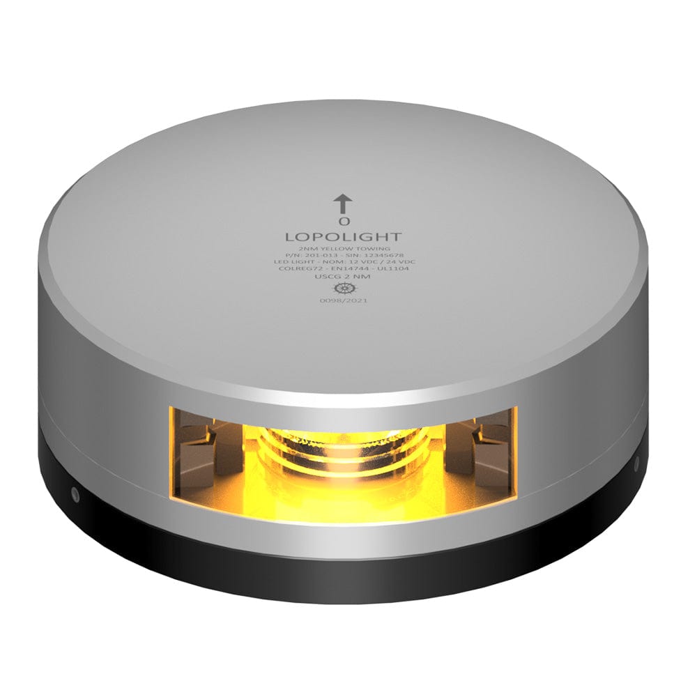 Lopolight Qualifies for Free Shipping Lopolight Yellow Towing Light 2nm Silver Housing FB Base #201-013-FB