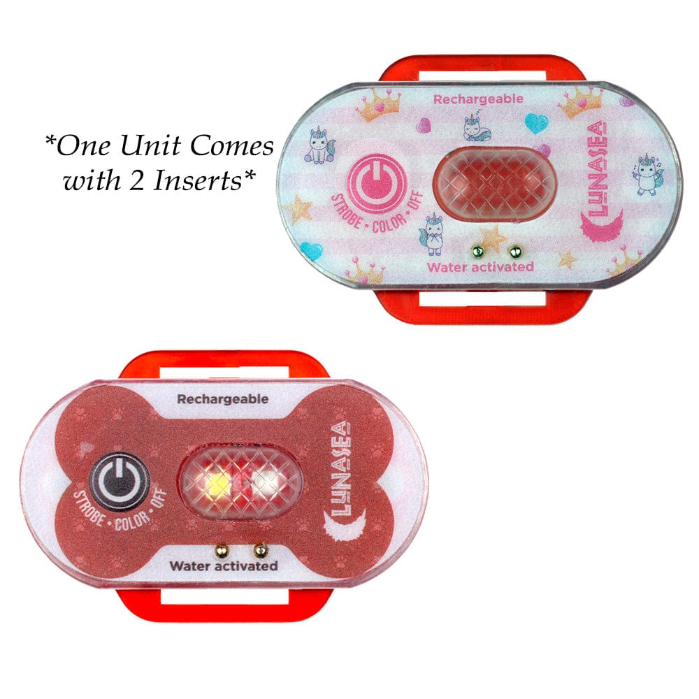 Lunasea Lighting Qualifies for Free Shipping Lunasea Child/Pet Safety Water Activated Strobe Light Red #LLB-63RB-E0-01