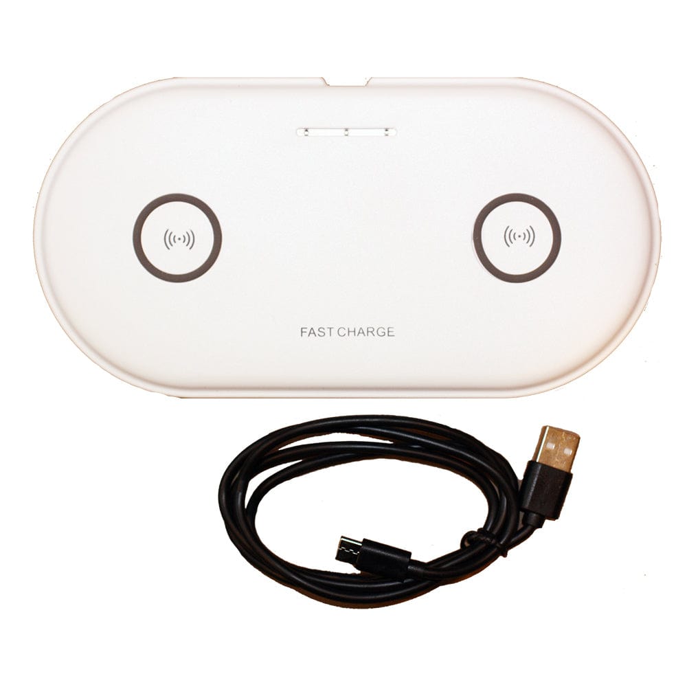 Lunasea Lighting Qualifies for Free Shipping Lunasea Dual Qi Charge Pad USB Powered #LLB-63AU-01-00