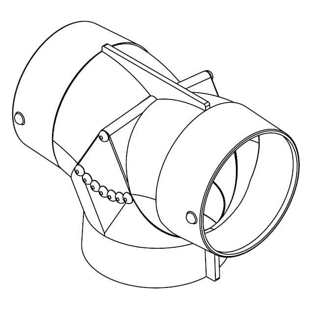 Marine Systems Inc Qualifies for Free Shipping Marine Systems Adapter T 5" Inlet 5" & 3" Outlets #AT553