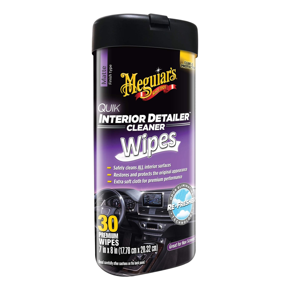 Meguiar's Qualifies for Free Shipping Meguiar's Quik Interior Detailer Wipes 30 Wipes #G13600