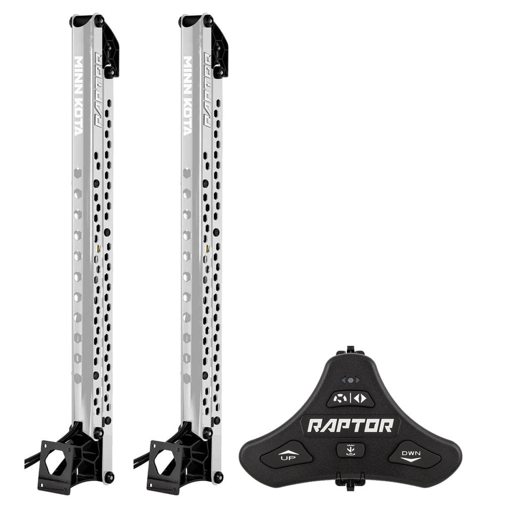 Minn Kota Not Qualified for Free Shipping Minn Kota Raptor Bundle 10' Silver Active Anchor & Footswitch #1810633/PAIR