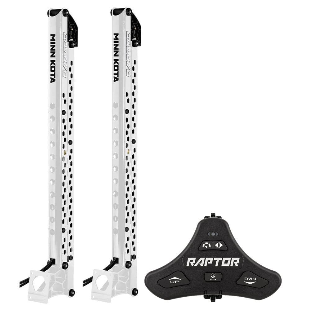Minn Kota Not Qualified for Free Shipping Minn Kota Raptor Bundle 10' White Active Anchor & Footswitch #1810631/PAIR