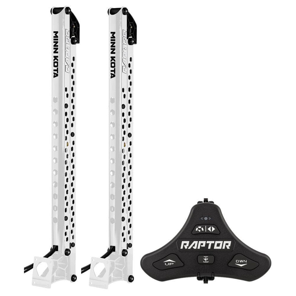 Minn Kota Not Qualified for Free Shipping Minn Kota Raptor Bundle 8' White Active Anchor with Footswitch #1810621/PAIR