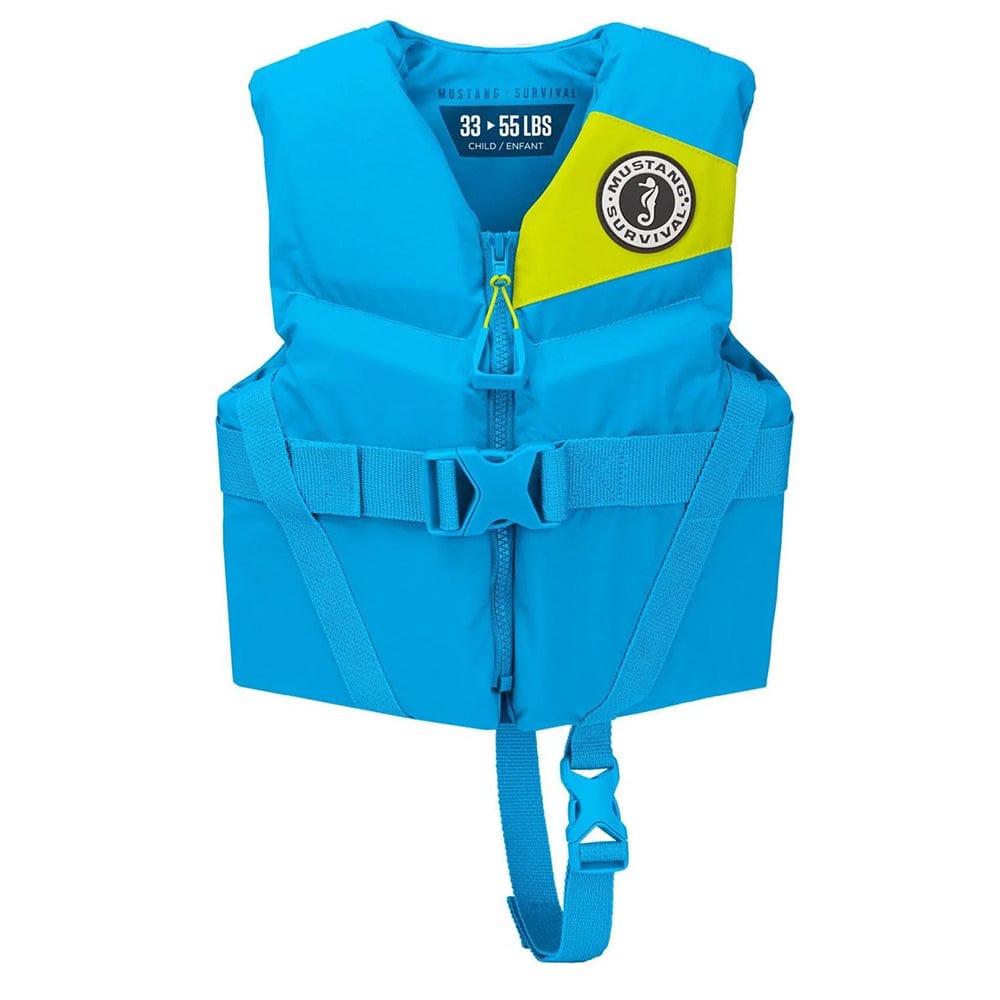 Mustang Survival Qualifies for Free Shipping Mustang Survival Chld Rev Foam Vest Azure Blue #MV356502-268-0