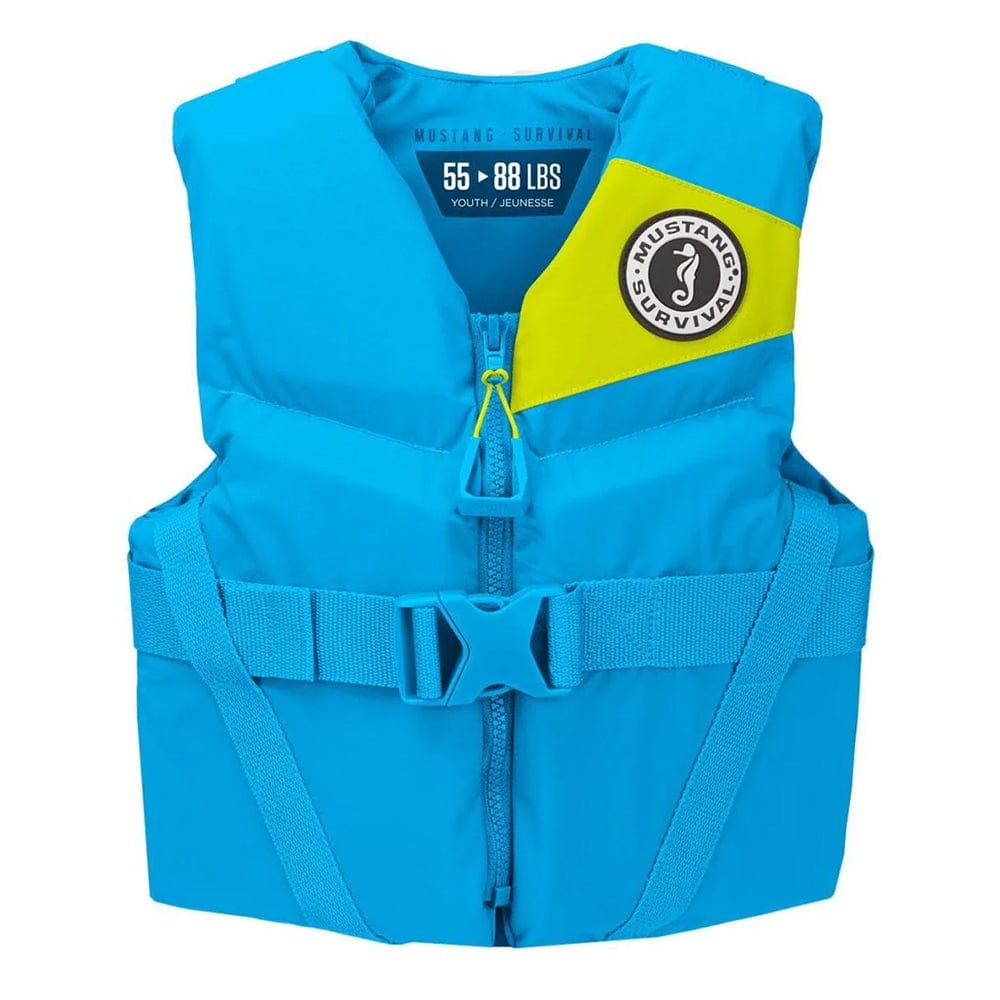 Mustang Survival Qualifies for Free Shipping Mustang Survival Youth Rev Foam Vest Azure Blue #MV357002-268-0