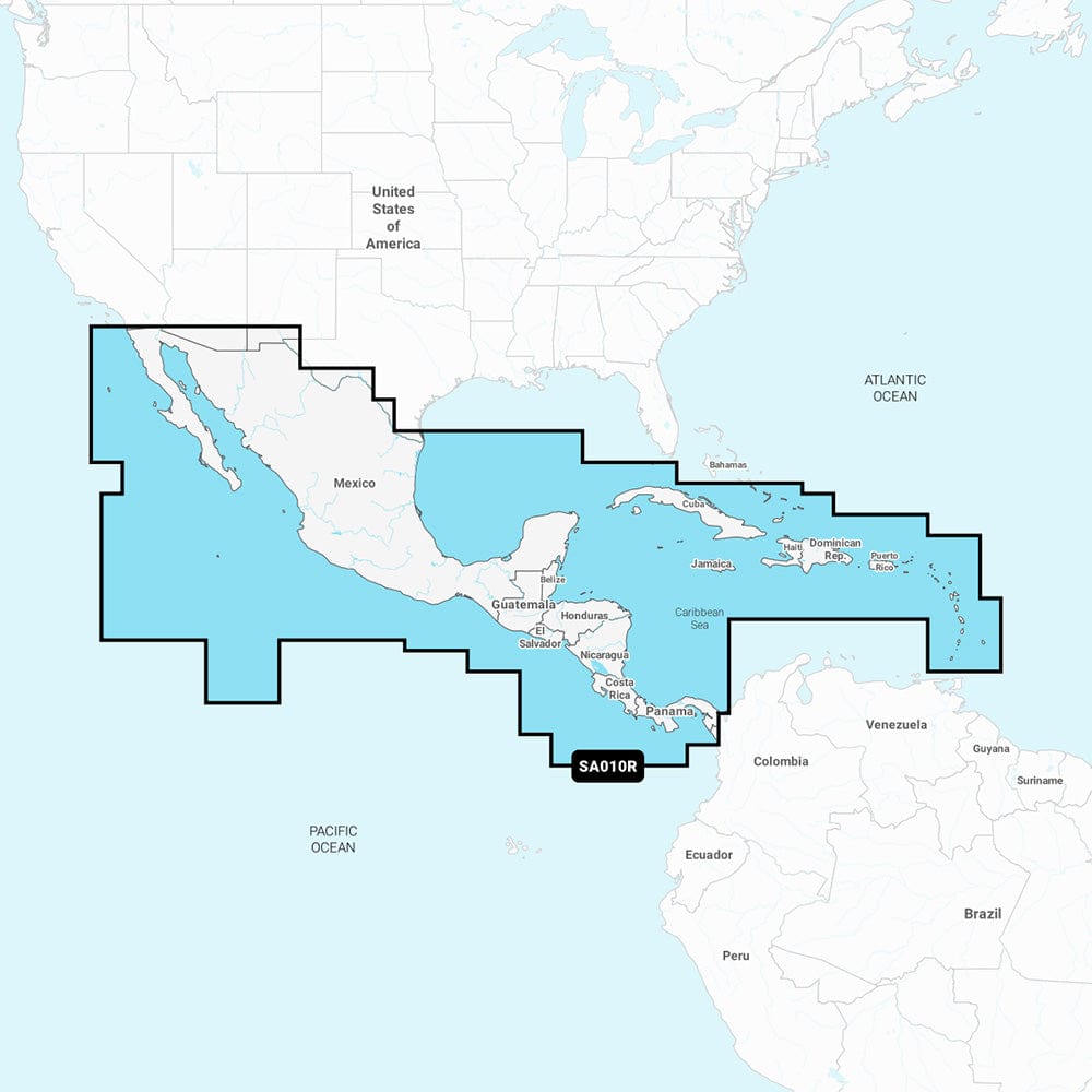 Navionics Qualifies for Free Shipping Navionics NASA010R Central America & Caribbean #010-C1459-30