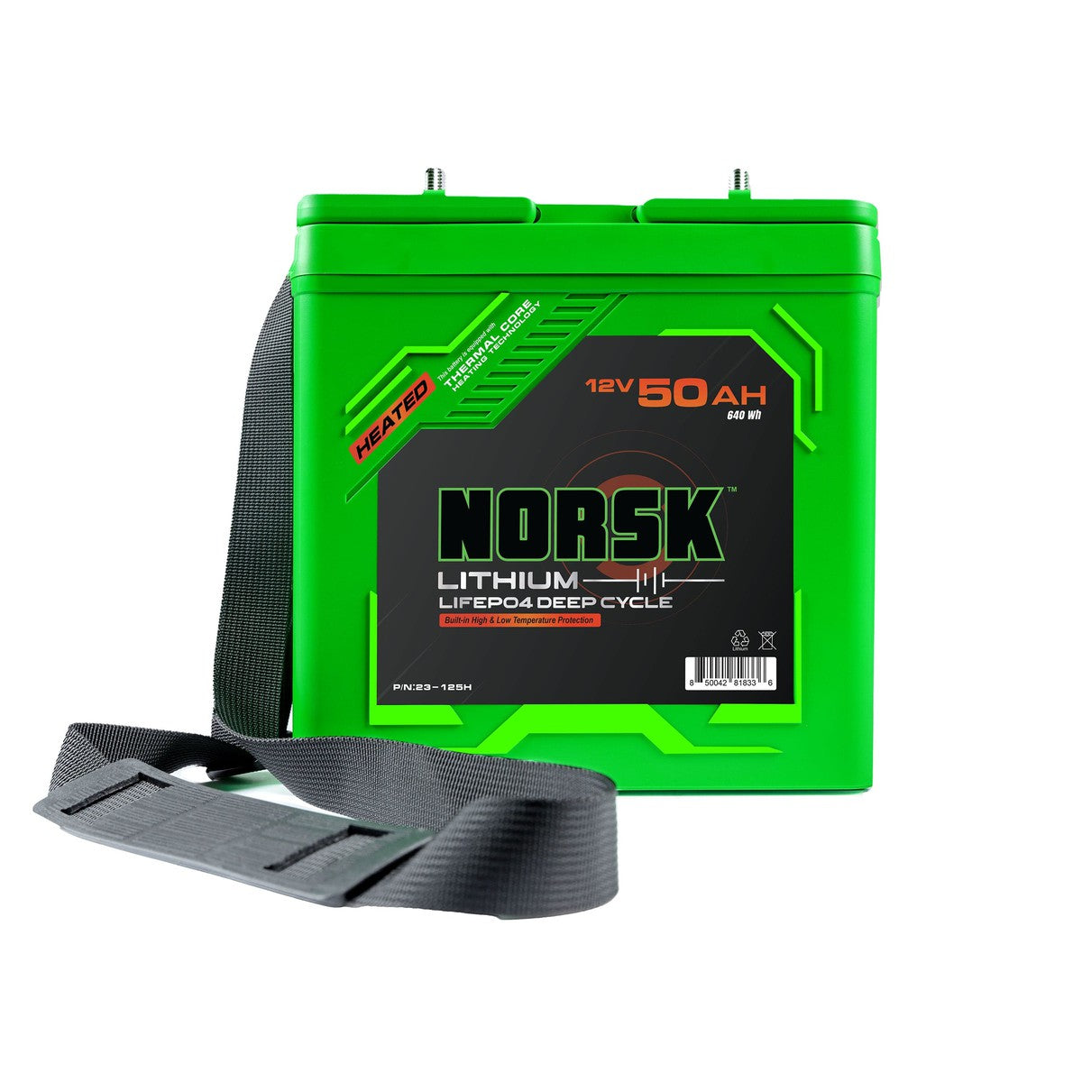 Norsk Qualifies for Free Shipping Norsk LIFEPO4 Battery Guardian Heated 12.8v 50Ah #23-125H