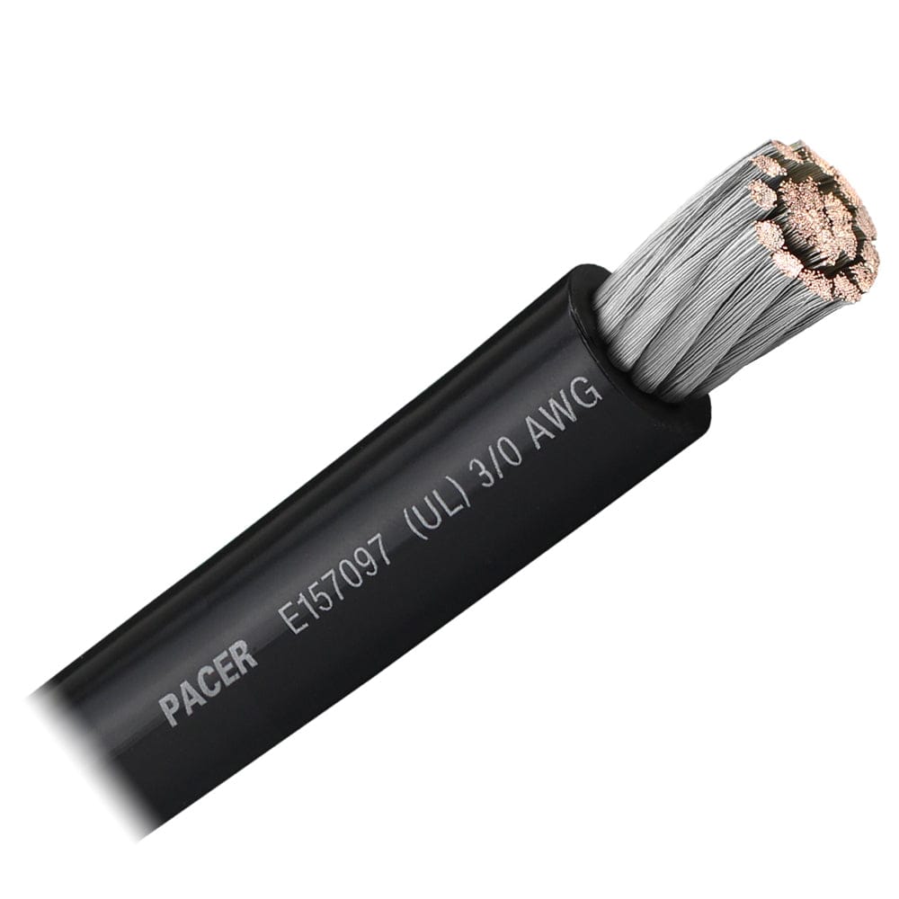 Pacer Group Qualifies for Free Shipping Pacer Black 3/0 AWG Battery Cable Sold by the Foot #WUL3/0BK-FT