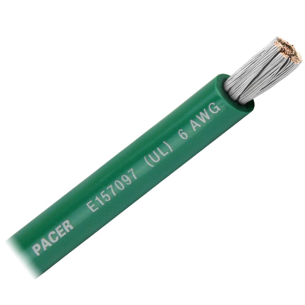 Pacer Group Qualifies for Free Shipping Pacer Green 6 AWG Battery Cable Sold by the Foot #WUL6GN-FT