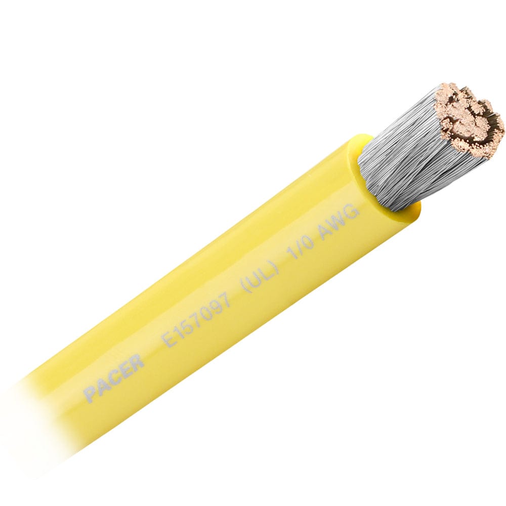 Pacer Group Qualifies for Free Shipping Pacer Yellow 1/0 AWG Battery Cable Sold by the Foot #WUL1/0YL-FT