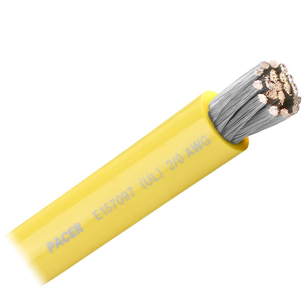 Pacer Group Qualifies for Free Shipping Pacer Yellow 2/0 AWG Battery Cable Sold by the Foot #WUL2/0YL-FT
