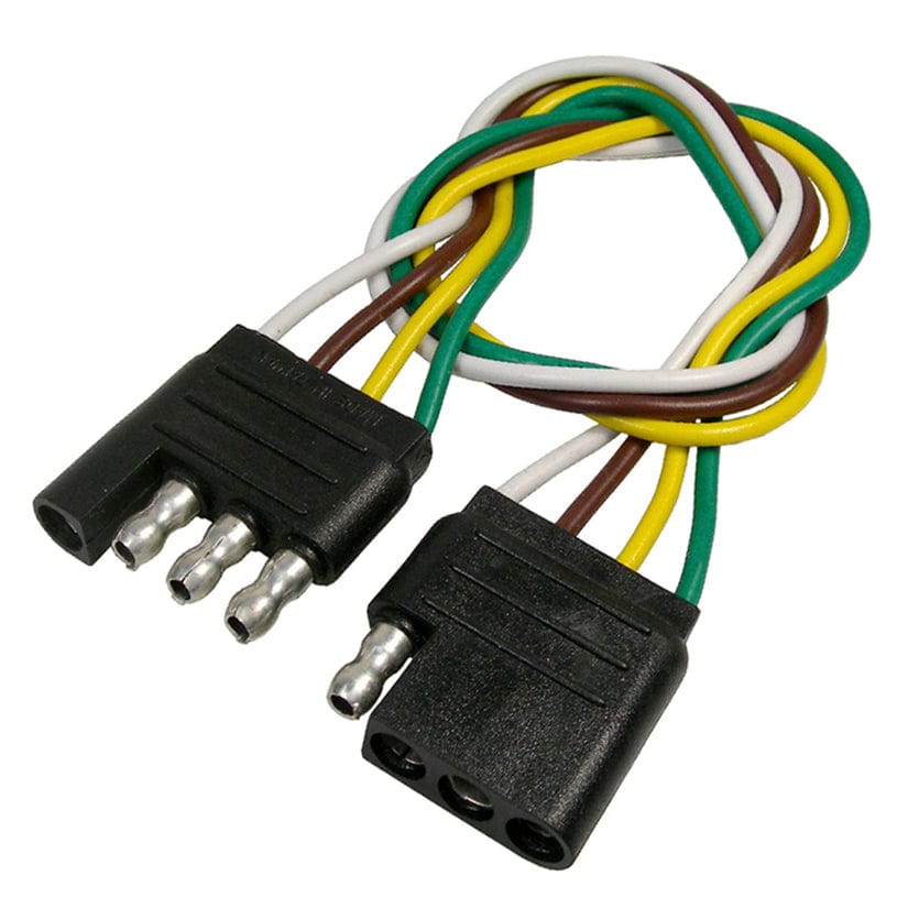 Pico Qualifies for Free Shipping Pico 4-Way Trailer Connector with Polarized Male & Female Ends 12" 16 AWG #0712PT